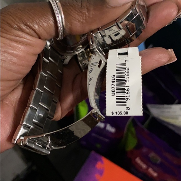 Womens Guess Ice Blue Crystals Watch - Picture 9 of 9